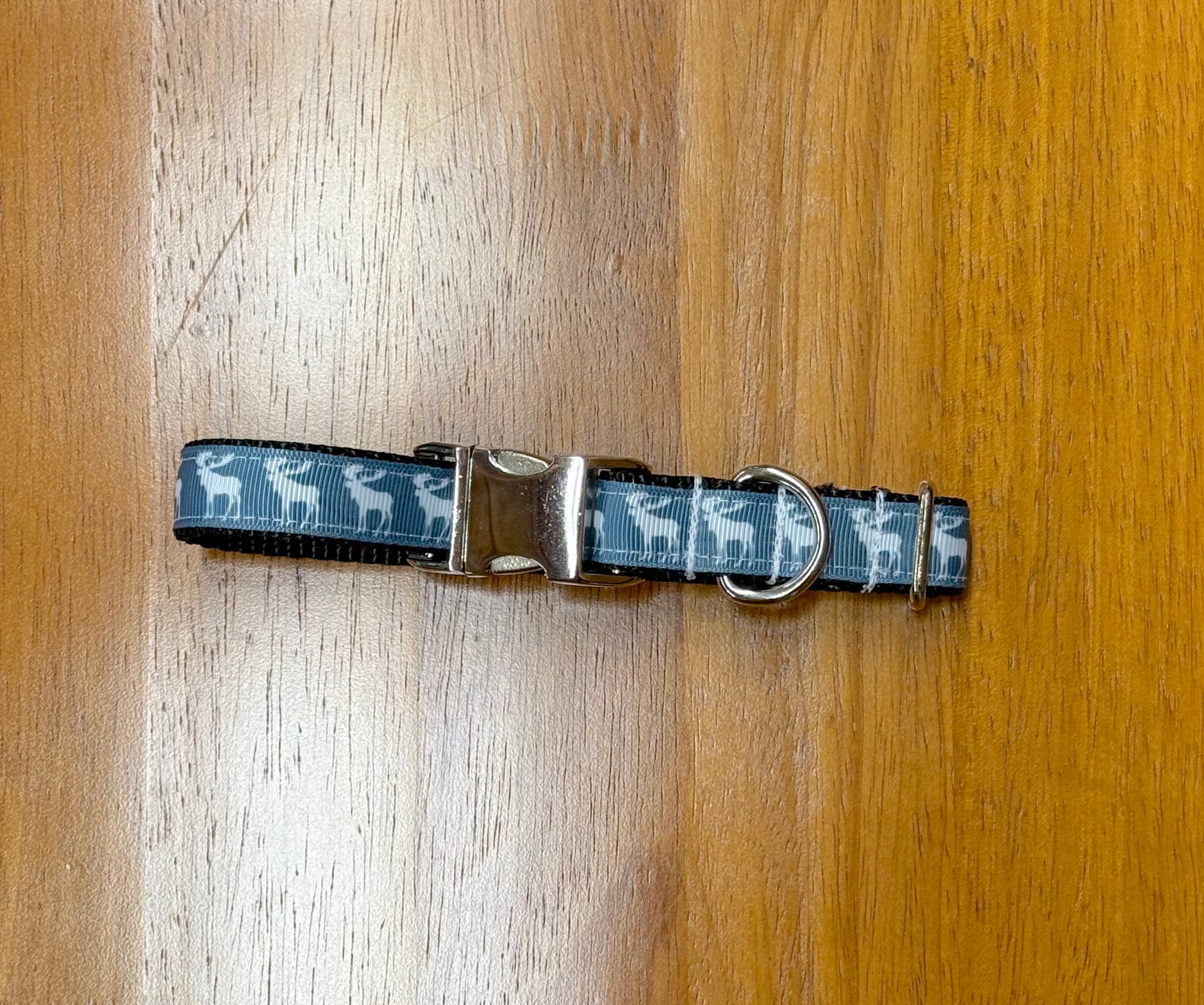 Moose Dog Collar Color Light Blue