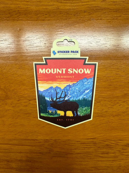 Mount Snow NP Animals Olympic Sticker