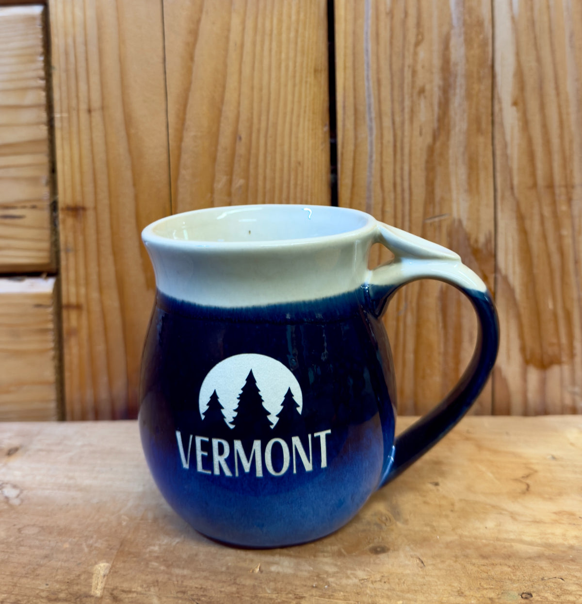 Thumb Grip Mug Color Blue