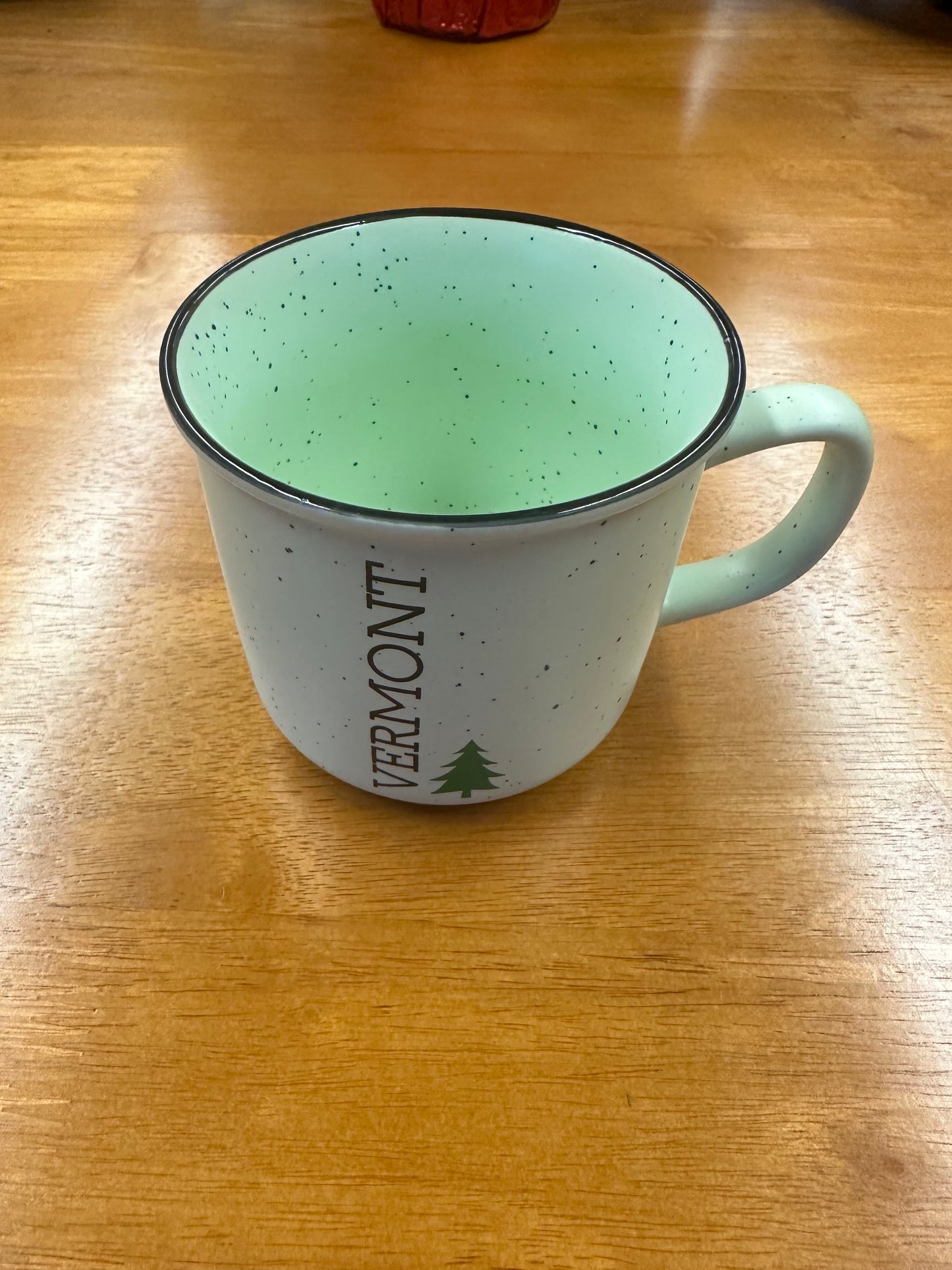 Vermont Speckled Glazed Mug Color Green