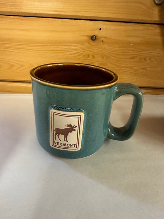 Pottery Stamp Moose Mug