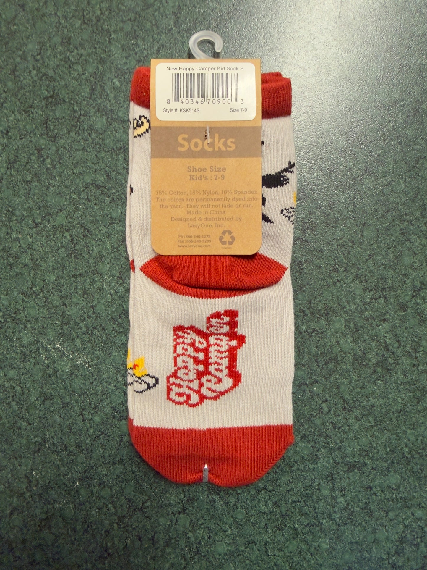 Happy Camper Kid Socks