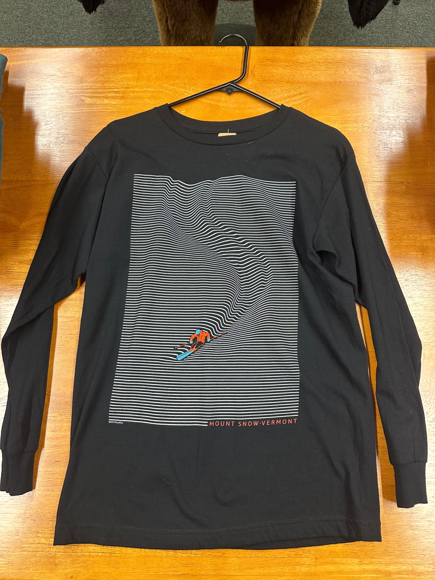 Lined Skier Long Sleeve T Shirt