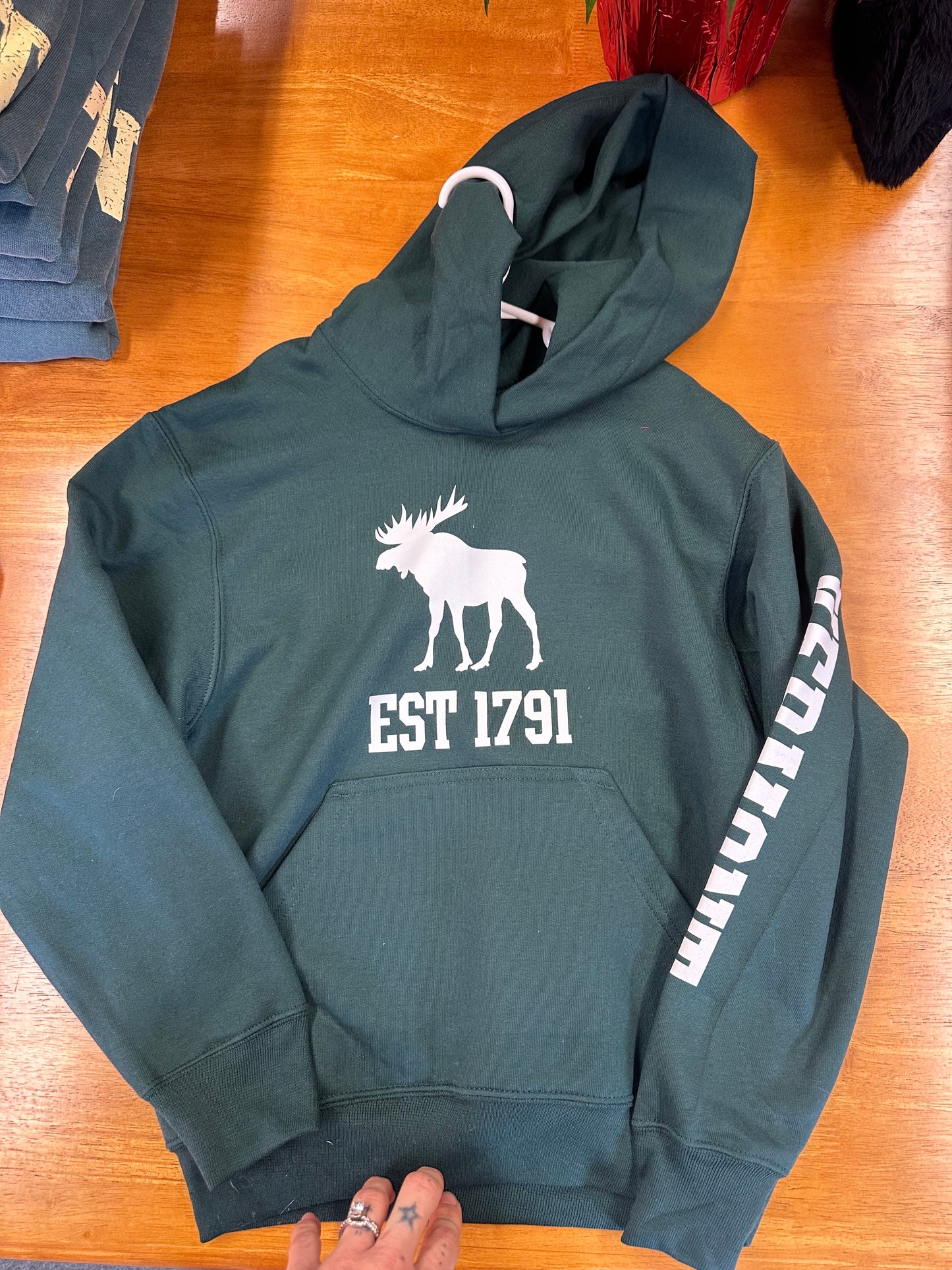 PC90YH Youth Moose Est 1791 Hoodie