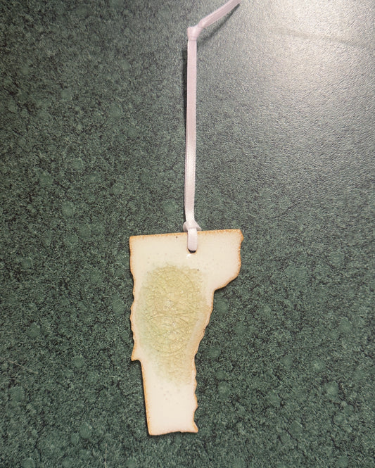 Handmade VT Geode Ornament