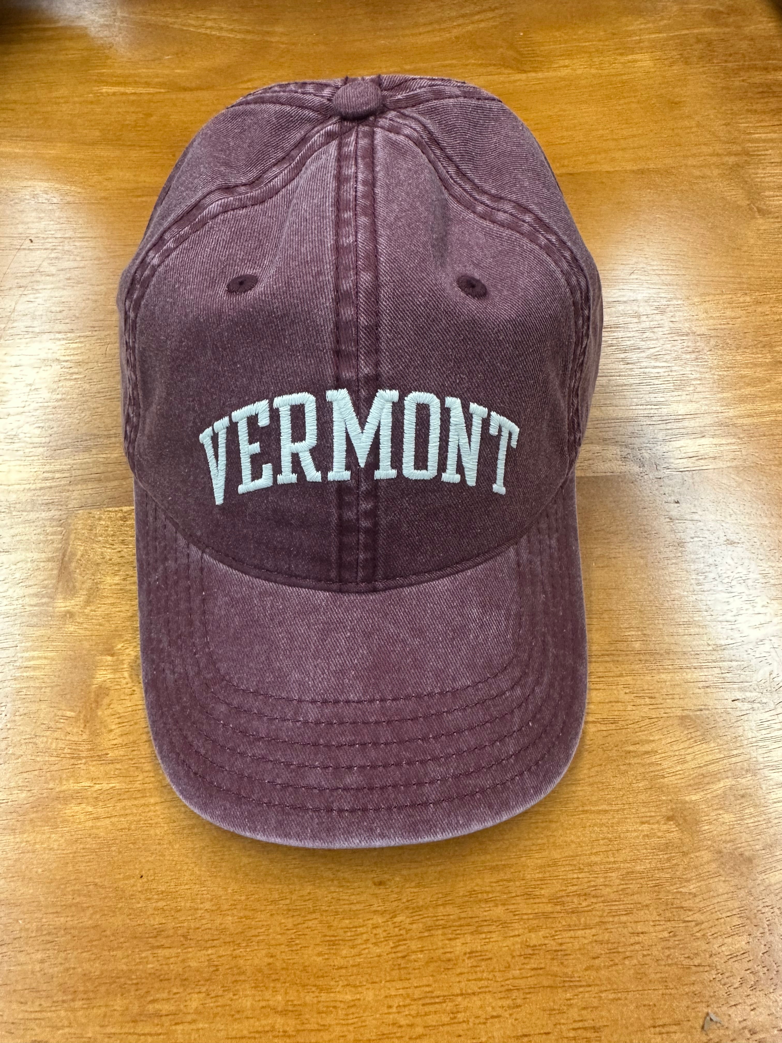 Vermont Baseball Cap Color Maroon – The Great Moose Vermont