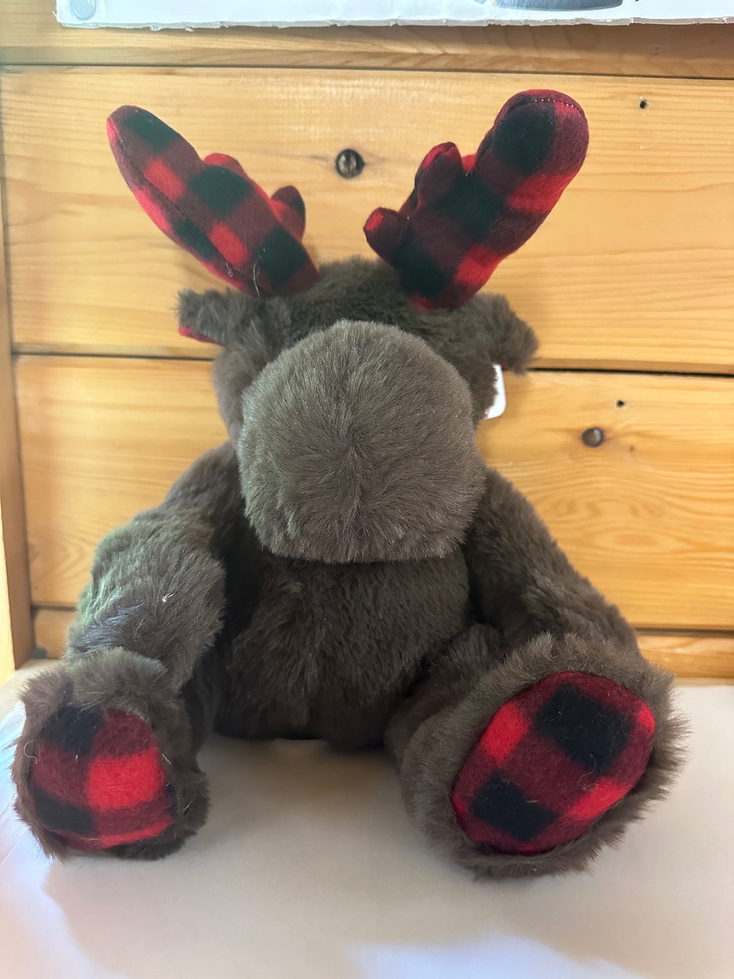 Plaid Accent Plush Moose Stuffed Animals