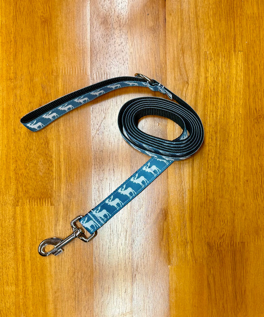 Moose Dog Leash Color Light Blue