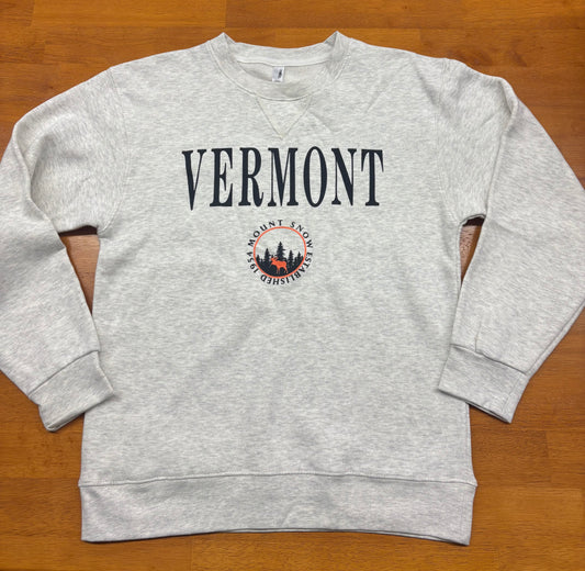 Vermont Crew Neck With Moose Color Oatmeal