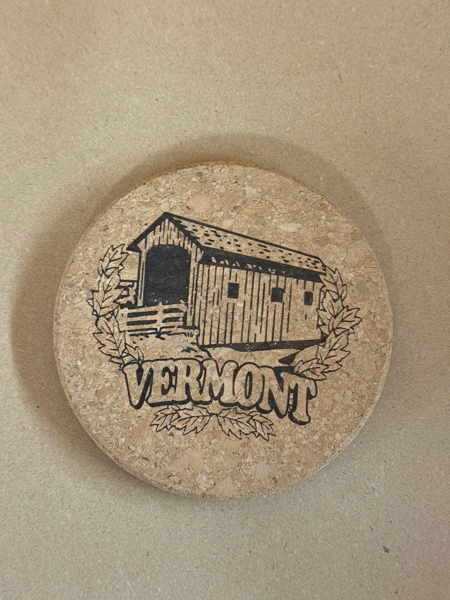 Cork Coaster With Bridge