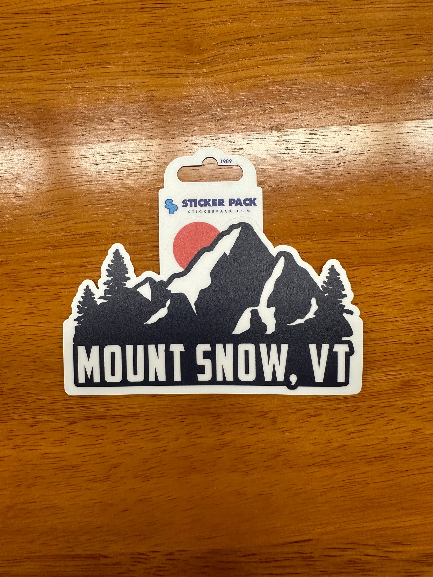 Mount Snow Mountain Orange Over Blues Sticker