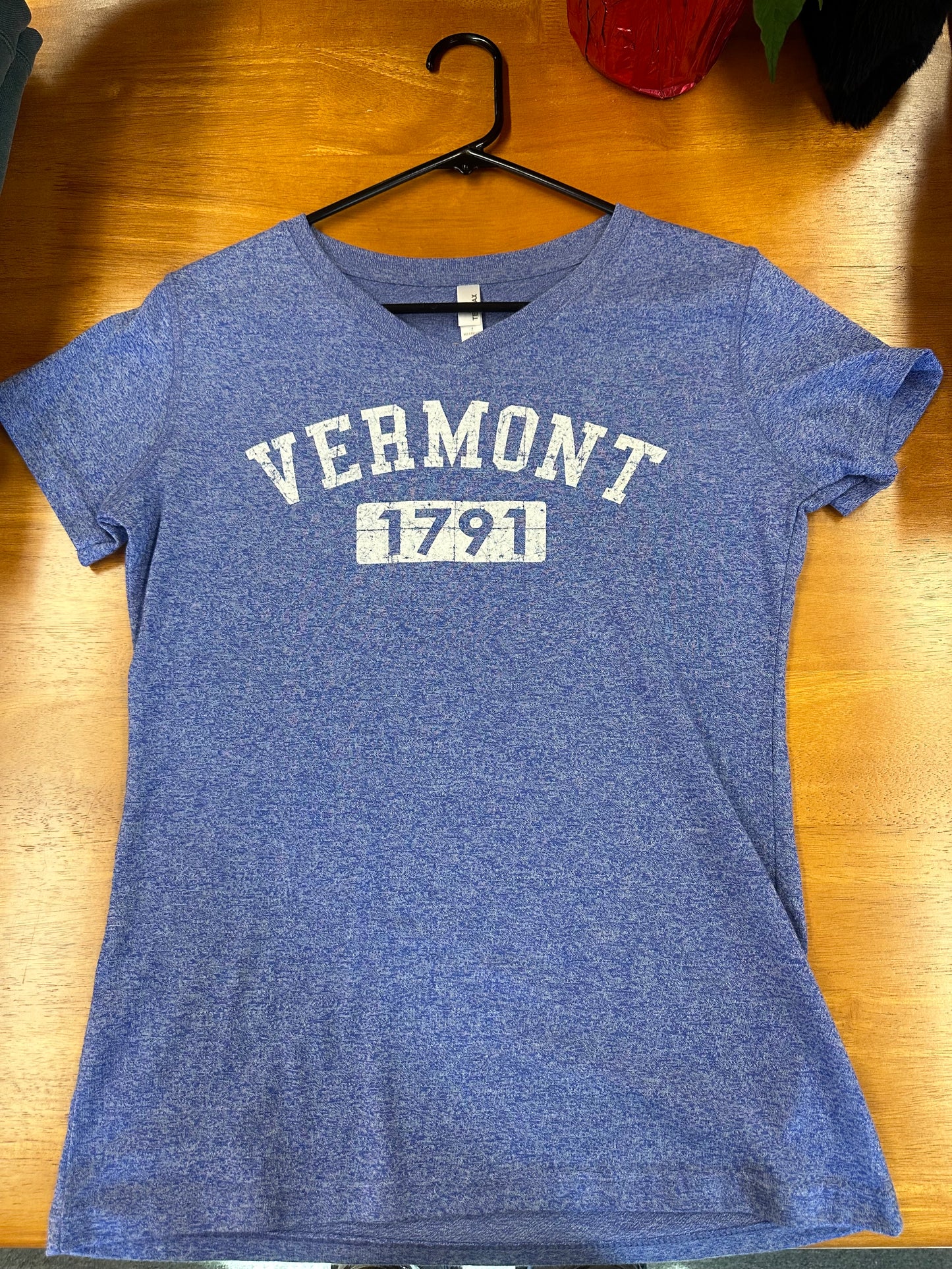 Womens Vermont 1791 Full Front V Neck Heather