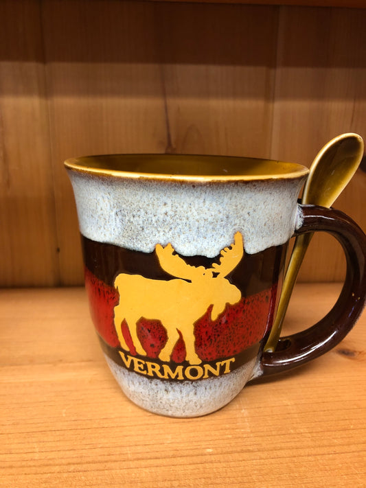 Moose Spoon Mug Color Red