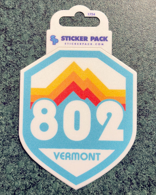 802 Vermont Vintage Design Sticker