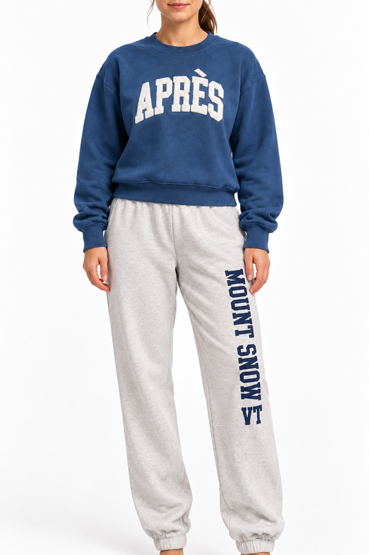18200 Mount Snow VT Sweatpants Color Grey